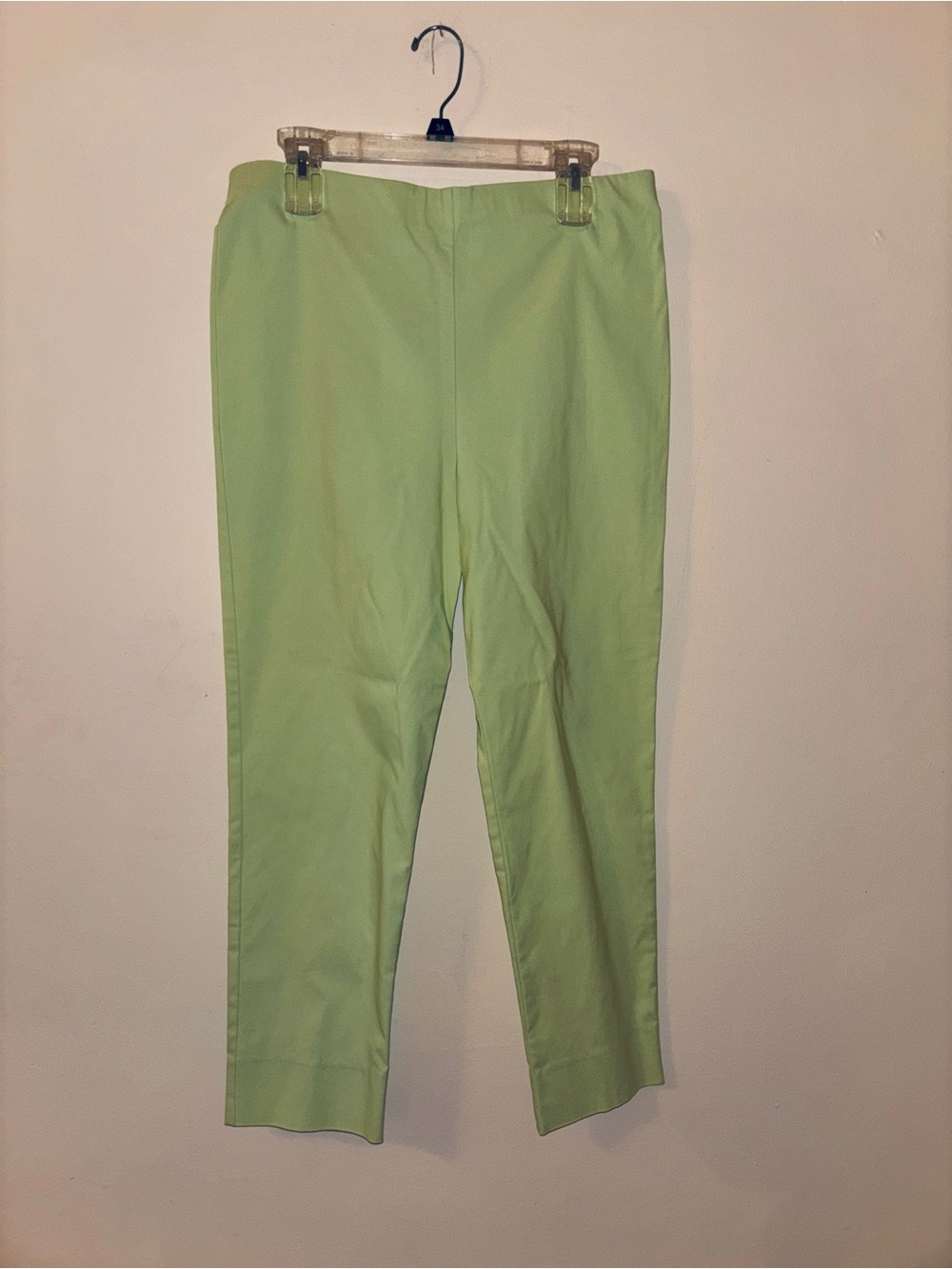 Sara Campbell Pale Green Cropped Tailored Pants